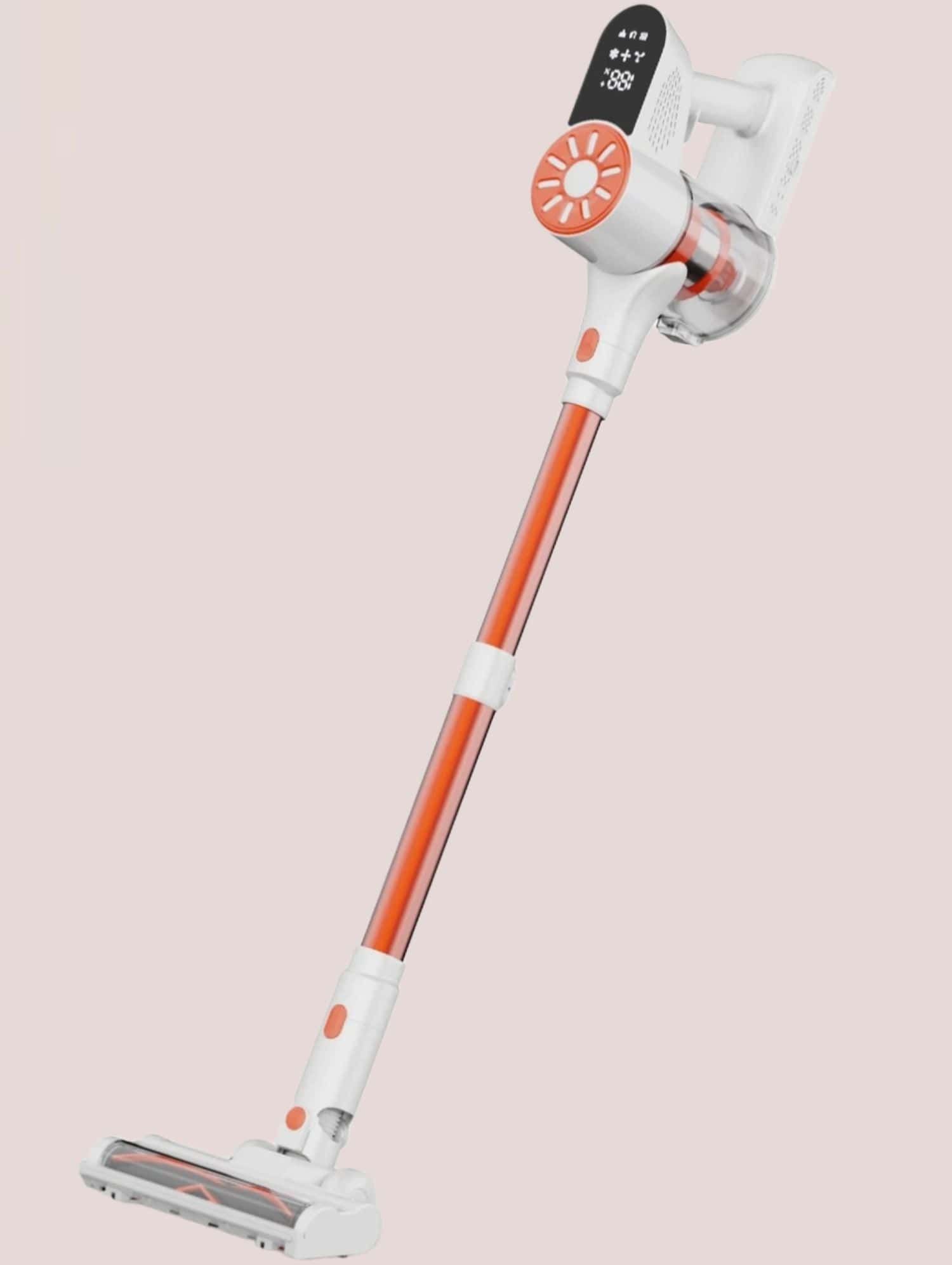 Lightweight Cordless Stick Vacuum Cleaner with LED Display, Powerful Suction Wireless Vacuum for Carpet Hard Floor Pet Hair