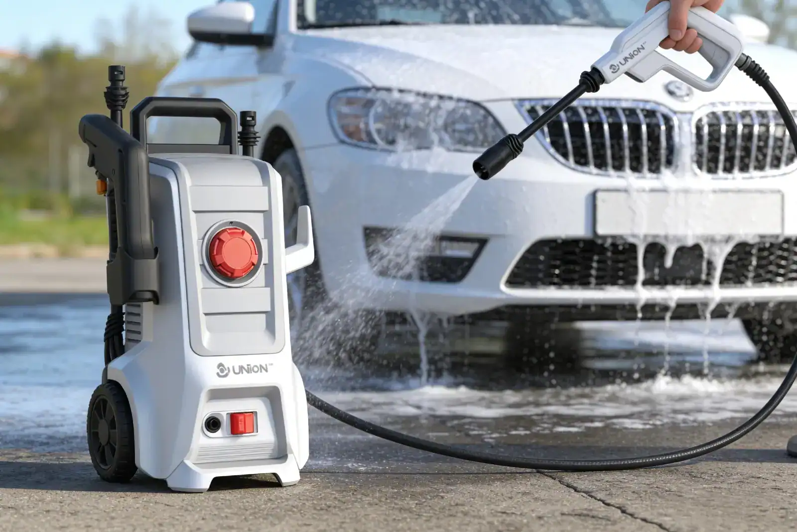 HOME 4 UNION high pressure washer for car washing and outdoor cleaning, ultra large pressure and water flow