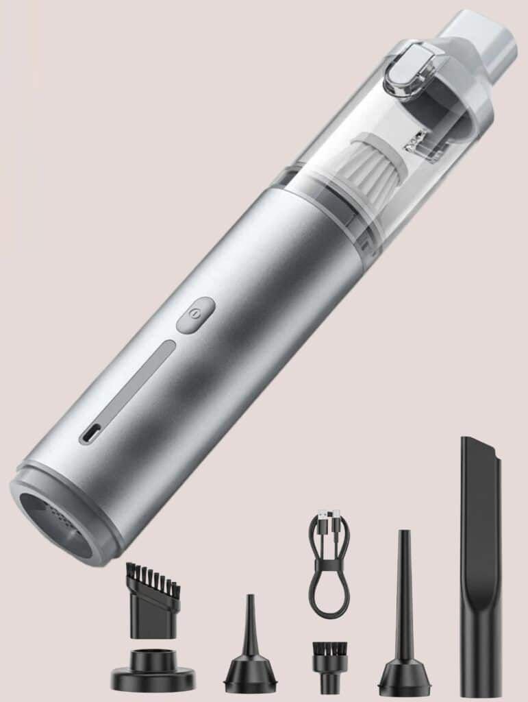UNION Cleaning Appliance portable cordless car vacuum cleaner, handheld mini auto vacuum with strong suction for car interior cleaning