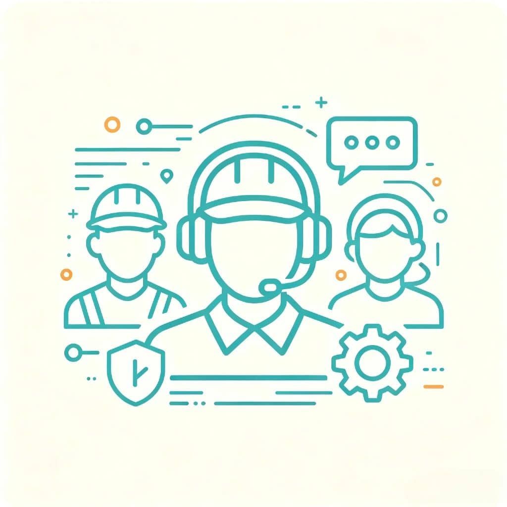 Customer support team with headset for cleaning appliance OEM services.
