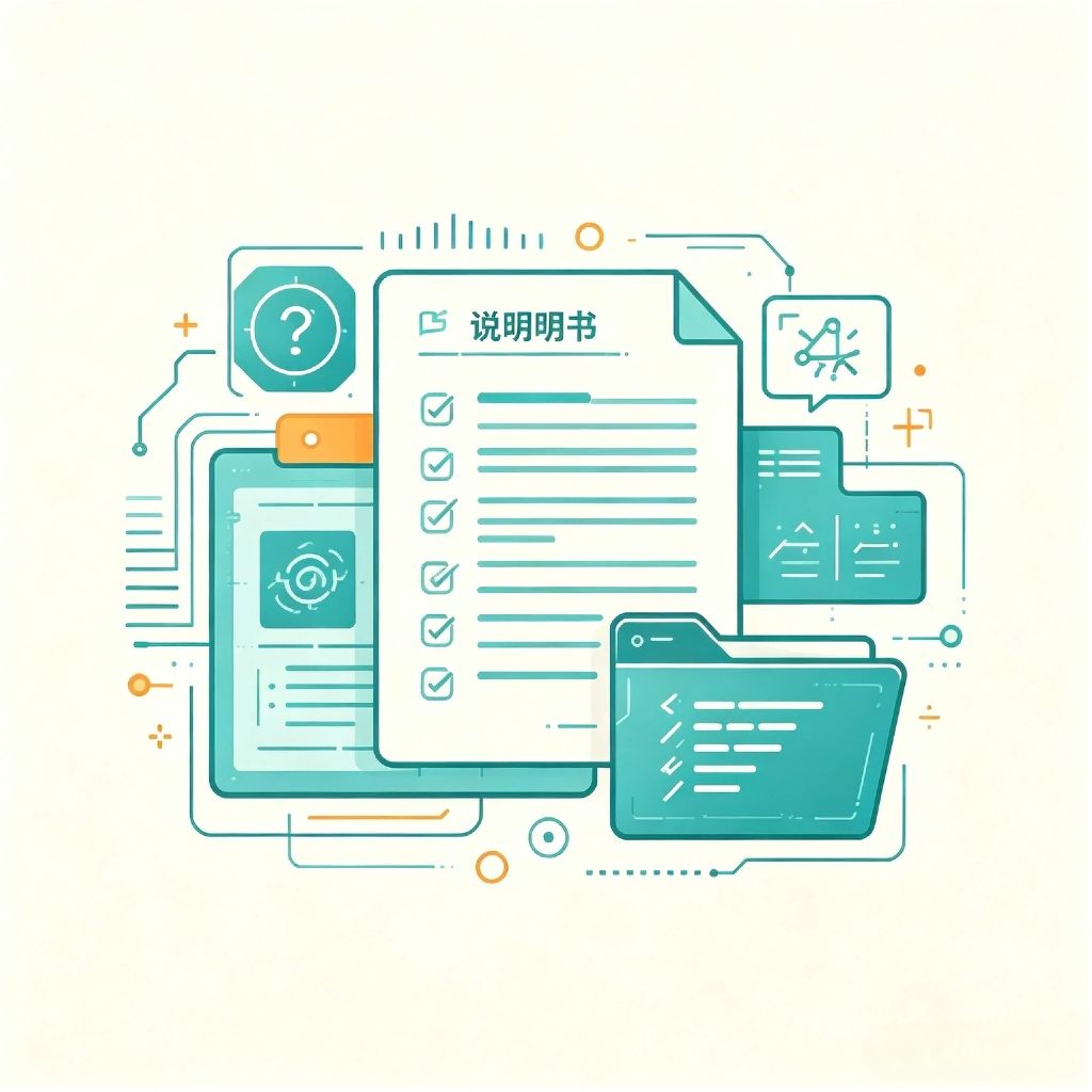 1024x1024 technical document spec sheet icon, data and manual support graphic