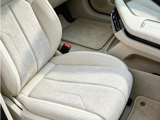 Clean car seat with OEM cleaning appliance for vehicle interior.
