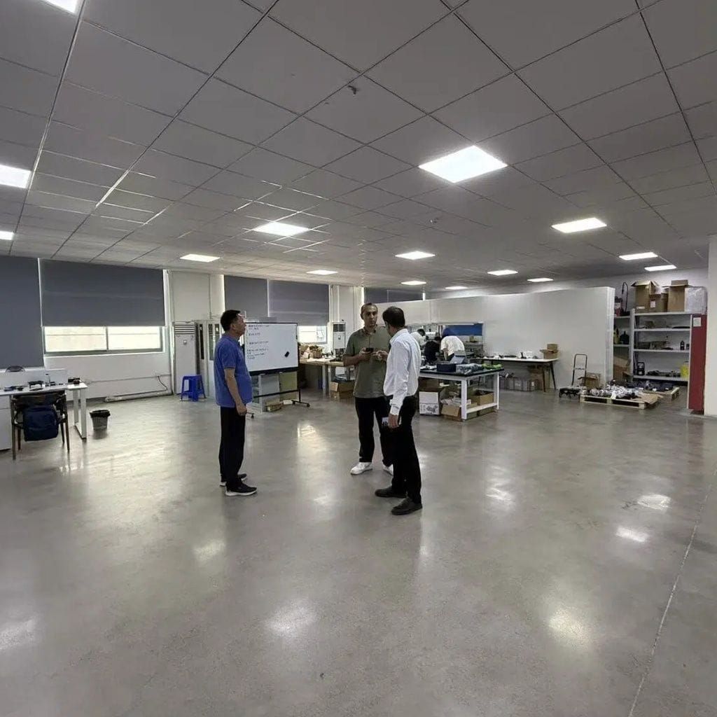 Visit Our Factory 5 Visitors touring the factory of Union Technologies, a cleaning appliance OEM manufacturer.