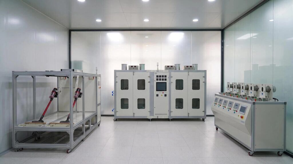 Visit Our Factory 7 Vacuum Cleaner Performance Test Machines